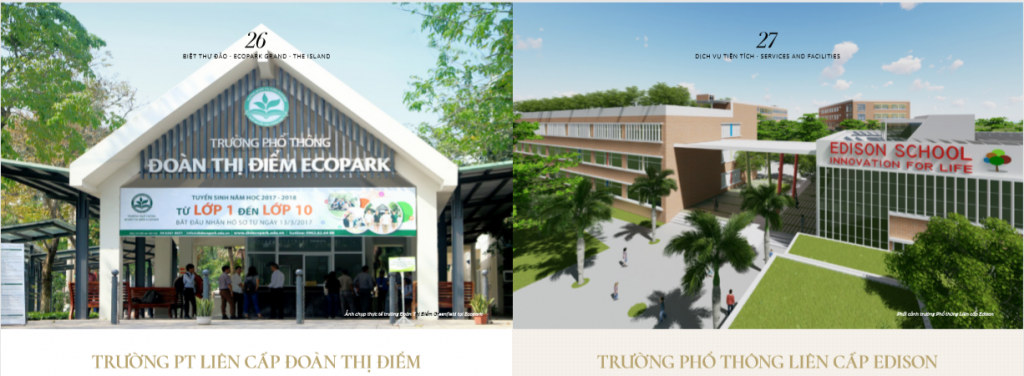 Trường học tại Ecopark