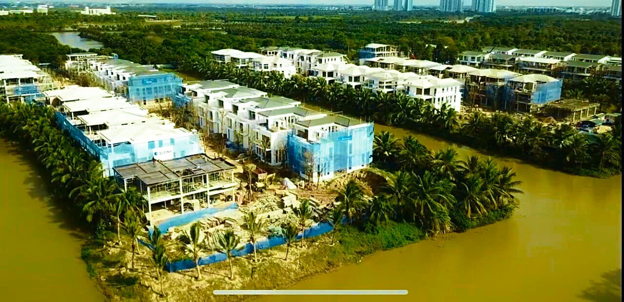 Tiến độ biệt thự đảo Ecopark