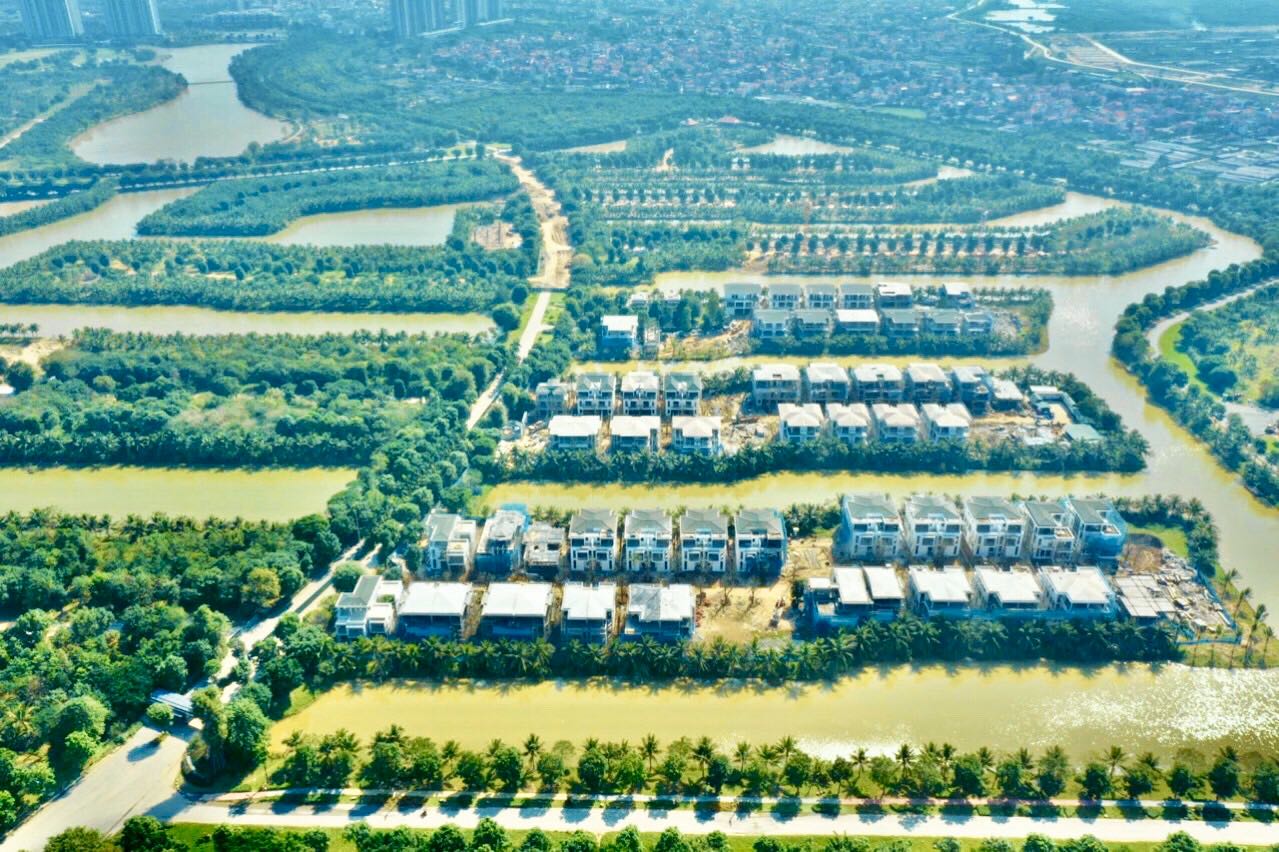 Tiến độ biệt thự đảo Ecopark