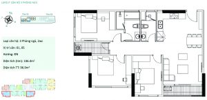 Căn hộ 3 phòng ngủ Sky Oasis