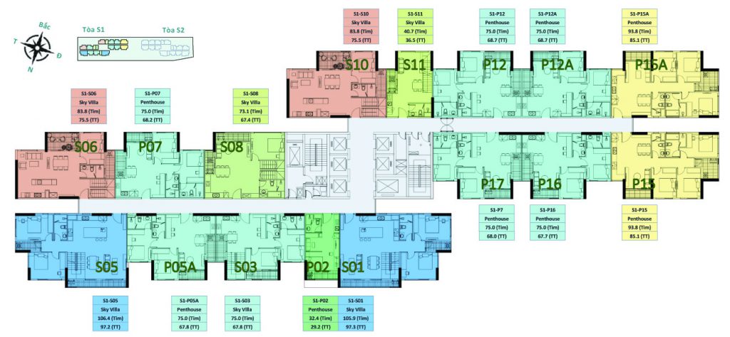 Căn hộ Penhouse Sky Oasis
