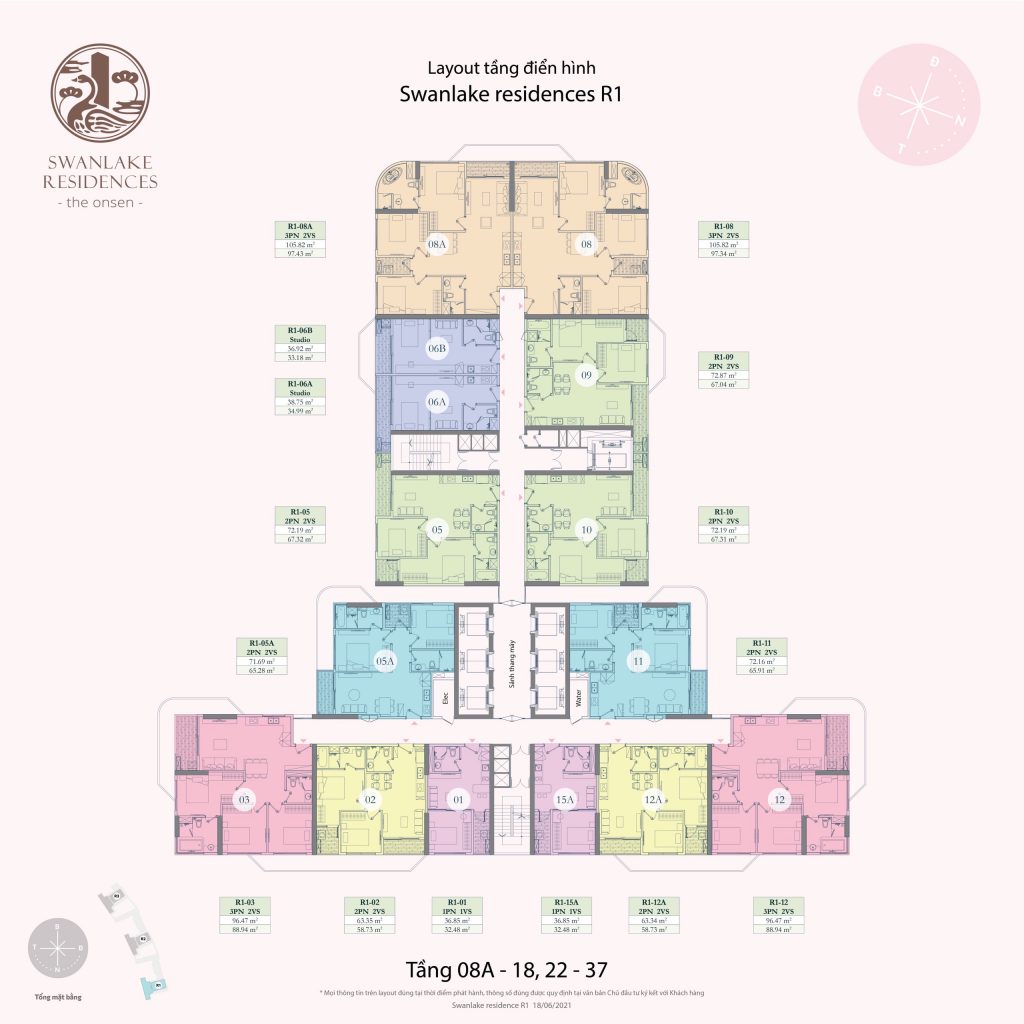 Layout swan park onsen