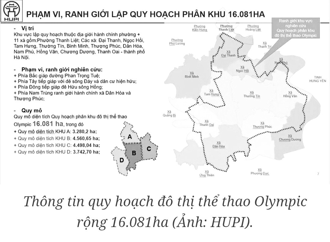 Phạm vi lập quy hoạch Vinhomes Olympic Phạm vi lập quy hoạch Vinhomes Olympic